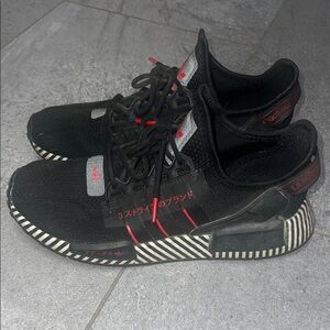 adidas Black and Red Men's sneakers NMD